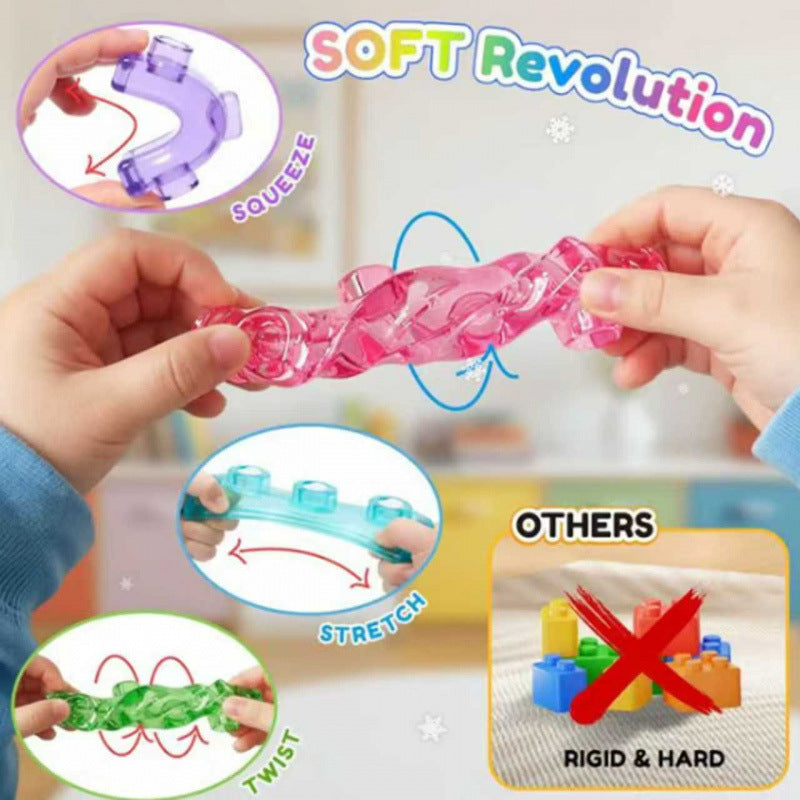 Stress Relief Jelly Building Blocks Educational Sensory Toy